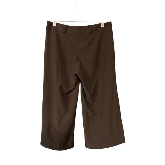 Wide Leg Black Crop Pants Mid Rise By Wrapper Size 7 - Picture 5 of 5